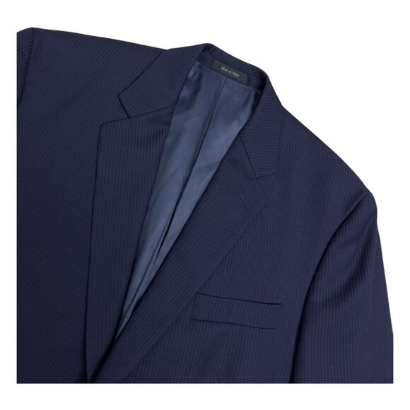 CALVIN KLEIN Pinstripe Luxury Designer Business Formal Blazer & Jacket Suit 36R - Picture 6 of 10